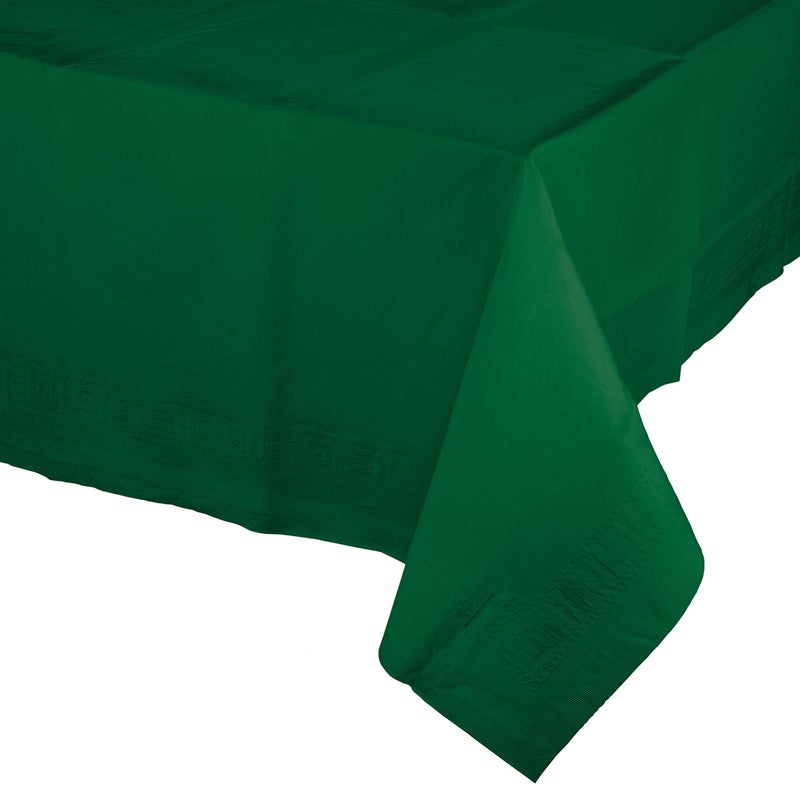 Creative Converting Hunter Green Paper Tablecloths, 3 ct - Image 1